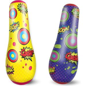 JOYIN Punching Bag for Kids, 47 Inches Kids Double-Sided Inflatable Punching Bag with Bounce-Back Action(1 Pcs)