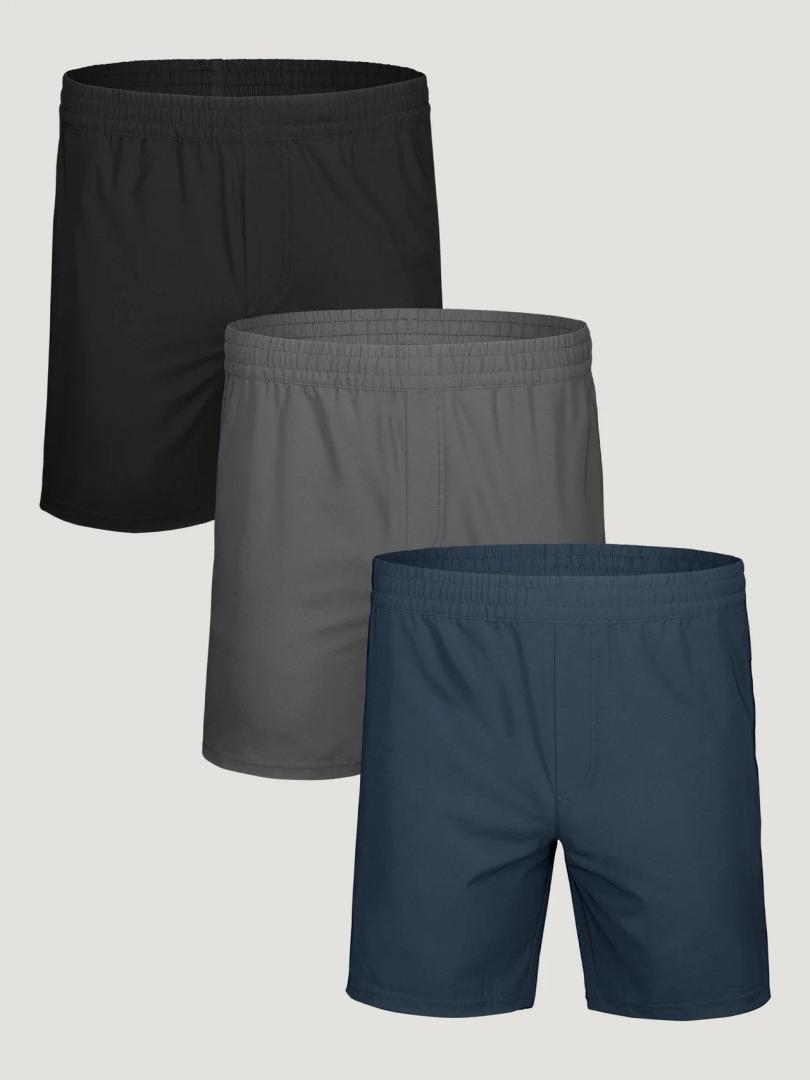 STRETCH PERFORMANCE SHORTS 3-PACK L
