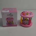 M SANMERSEN Baby Girl Toys 6-12 Months - Babies Ocean Rotating Projector Light Up Musical Toys for 12-18 Months Crawling Learning Tummy Time 1 2 Years Old Infant Boys Girls Gifts - Pink