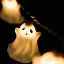 Abeja Ghost String Lights, 8.5 FT Cute Decoration with 10 White Ghost Light, Waterproof Ghost String Lights for Tree, Window, Yard Decorations