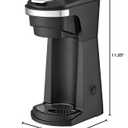 Newhouse Single Serve Coffee Maker compatible with K-cups Water Reservoir, Versatile Ground Coffee & K-Cup Compatibility, Adjustable Tray for Travel Mugs