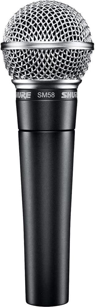 Shure SM58 Pro XLR Dynamic Microphone - Professional Studio & Live Performance Cardioid Mic for Vocals, Podcasting, and Recording (SM58-LC) (5.00 x 3.50 x 10.00)
