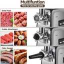 ALTRA LIFE Meat Grinder, Sausage Stuffer, [2800W Max] Electric Meat Mincer with Stainless Steel Blades & 3 Grinding Plates,Sausage Maker & Kubbe Kit for Home Kitchen & Commercial Using
