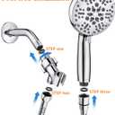 Shower Head with Handheld High Pressure-Full Body Coverage Powerful Rain Showerhead Extra 60" Long Hose and Adjustable Brass Joint Holder- The Perfect Detachable Heads for Bathroom Upgrade