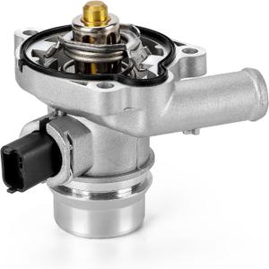 Upgrade Aluminium Thermostat Housing Assembly W/Sensors for Buick Encore 2013-2021,Chevy Cruze 2011-2016 Sonic 2012-2020 Chevy Trax 2013-2021 - Replaces 25200455 55565336 55579010 55593034 131-180