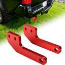 Rear Tow Hooks Kit, Rear Recovery Points for 2025 2026 Toyota Tacoma, Steel Construction Recovery Points Hooks, Red Left and Right
