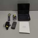 WONNIE 9.5" Portable DVD Player for Kids with 7.5" Swivel Screen, 6 Hours Rechargeable Battery, Car DVD Player with AV in/Out, Dual Speakers, Remote Control, Support USB/SD Card/Sync TV, All Regions