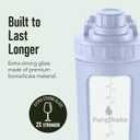 Paddi Glass Shaker Bottle for Protein - Odorless, BPA Free, Leak-Proof - 20 OZ | Graduated Ideal Fitness, Milkshake and Smoothies