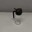 TrendPlain 16oz/470ml Glass Olive Oil Sprayer for Cooking  2 in 1 Olive Oil Dispenser Bottle for Kitchen Gadgets and Air Fryer Accessories, Salad, BBQ - Black