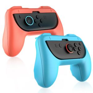 Lyvix Hand Grips for Nintendo Switch 2 Joy-Con, 2-Pack Wear-Resistant Handheld Grip, Compatible with NS2/NS/OLED Joy-Con, Anti-slip