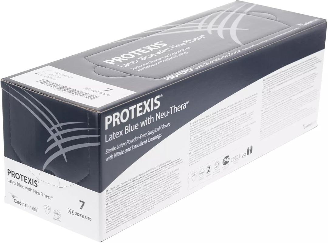 Cardinal Health Protexis Latex Blue with Neu-Thera Surgical Gloves with Nitrile Coating (5.5)