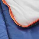 Amazon Basics 30F Cool Weather Sleeping Bag for Adults, Warm and Comfortable, Compact Lightweight, 75" x 33", Blue