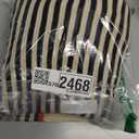 Panadila Womens Striped Oversized Sweater Fall Chunky Long Sleeve Pullover Sweaters Cable Knit Color Block Sweater Tops (Small, Black White Combo)