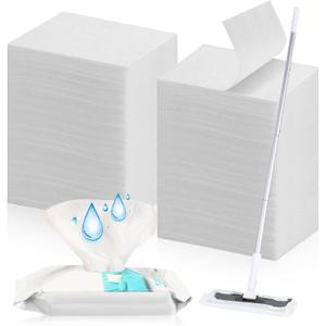Wet Mop Pads Refills for Floor Cleaning Sweeper Wet Refills Disposable moist Mopping Cloth Wipes for Wood Hardwood Tile(160 Pcs)