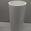 CKVIHAV 6 Inch PVC Pipe 17" Long White Sch40 Industrial PVC Pipes for Home DIY, Greenhouse, Garden, Farm, Workshop, Furniture Grade(6" x 17"L)