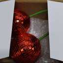 Disco Ball Cherry Decor Reflects Mirror Ball for Home & Window, Aesthetic Room Decor, Girly Gift for Girls, Retro Sparkly Disco Ball Decoration Funky Cherry Decor (3.9, Red)