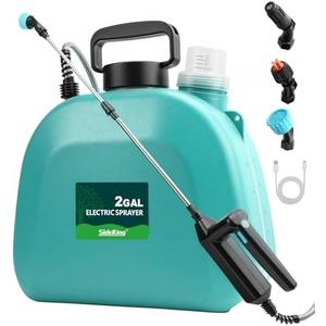 SideKing Battery Powered Sprayer 2 Gallon, 7.4V Powful Electric Pump Sprayer in Lawn and Garden with 32'' Wand, Backpack Weed Sprayer for Yard, Fertilizer