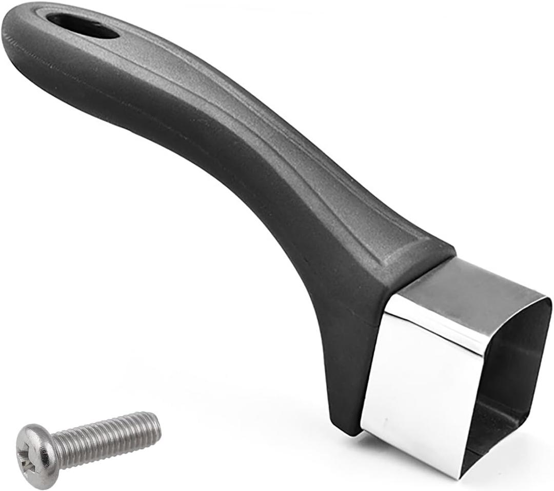 Bakelite Pot Handle, Scald-Proof Long Handle Replacement Grip, Removable Cook Ware Pans Handles with Screw for Cookware Sauce pan and Skillet(Black)