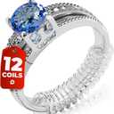 Ring Sizer Adjuster for Loose Rings - 12 Pack, Guards, Spacers & Tighteners, Fits Bands Up to 6mm, Reduces Size by 0.5-1.5, Invisible Design for Women & Men by 5 STARS UNITED