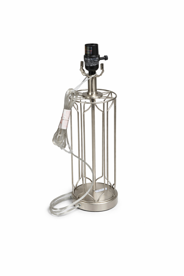 Chrome Beckworth Polished Lattice Table Lamp