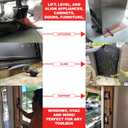 The Original Rhino Strong Commercial Grade Air Wedge Bag Pump Professional Leveling Kit & Alignment Tool Inflatable Shim Bag 3 Piece (Small, Medium, Large). 3 sizes for all of your individual needs.