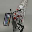 JZVGEN Permanent Outdoor Light for House,100ft RGB Outdoor Light with 50 LED Lights,IP67 Waterproof,with Remote Control for All Holiday Decor Decorations Lights