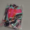 rabbitgoo Dog Harness No Pull with 2 Leash Clips, Adjustable Soft Padded, Reflective Oxford No Choke Pet Vest with Easy Control Handle for Large Dogs, Hot Pink & Turquoise, M