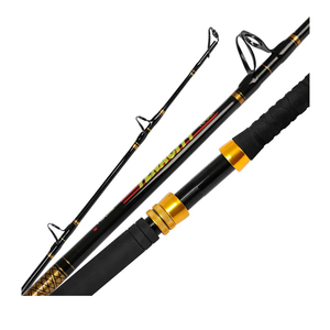 Fiblink Fishing Trolling Rod - 1/2 Piece Saltwater Offshore Rod - Heavy Duty Boat Fishing Pole (30-50lbs/50-80lbs/80-120lbs)