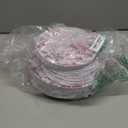 Suclain 60 Pcs Pink Floral Plastic Plates Wedding Party Decoration Bulk Serves as 9" 7" Dessert Dinner Disposable Plastic Plates for Bridal Shower
