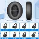 Link Dream Ear Pads Soft Protein Leather Memory Foam Replacement Earpads Ear Cushions for Sennheiser HD 4.50BT/ HD 4.50BTNC/ HD 4.50SE/ HD 4.40BT and More