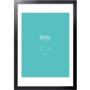 LaVie Home 20x30 Picture Frame Black Poster Frame,Display Pictures 18x24 with Mat or 20x30 Without Mat, Stable and Sturdy Frame and Polished Plexiglass, Horizontal and Vertical Format of The Walls
