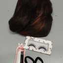 Long Yaki Straight Drawstring Ponytail for Women 20inch Dark Brown with Highlights Slight Kinky Straight Pony Tail Hairpieces Synthetic Ponytail Extension(4H30)