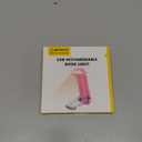 Glocusent USB Rechargeable Book Light, Portable Clip-on LED Reading Light, Reading Lights for Books in Bed with 3 Amber Colors & 5 Brightness Dimmable, Compact & Long Lasting, Perfect for Book Lovers (Pink)