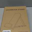 Cookbook Stand for Kitchen Counter, Solid Wood Recipe Book Holder Cook Book Stand with Adjustable Angle for Convenient Cooking, Perfect for Kitchen Countertop Decor