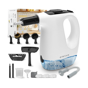TICYACK Handheld Steam Cleaner, 15S Rapid Heating, 3 Adjustable Modes, 14 Cleaning Kits, Steam Cleaner for Home, Kitchen, Bathroom, Car(White)