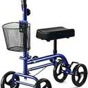 RINKMO Knee Scooterï¼ŒSteerable Knee Walker Economical Knee Scooters for Foot Injuries Best Crutches Alternative (Blue 1)