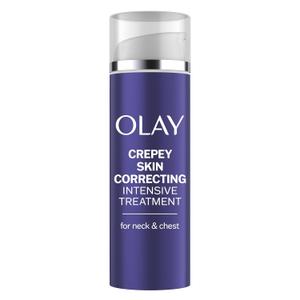 Olay Treatment Cream Intensive Crepey Skin Correcting for Neck & Chest with Retinol24, Vitamin B3 Complex, Deeply Hydrates, Renews & Smoothes Skin, 1.7 fl oz