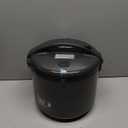 Tiger JNP-S18U-KY 10 Cup Capacity White Rice Cooker with Non-Stick Inner Pot, Retractable Power Cord, and Keep Warm up to 12 hours (Obsidian Black)