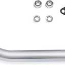 JMCHstore Header Exhaust Pipe Kit for Coleman CT100U CC100X 98cc Predator 79cc 3HP Engine, Massimo MB100 79cc Mini Bike, 154F 3.0 hp Engine Parts (Sliver)