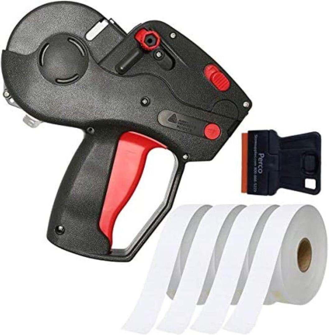 Perco Monarch 1131 Pricing Gun with Labels Starter Kit: Includes Price Gun, 10,000 White Pricing Labels and Preloaded Inker