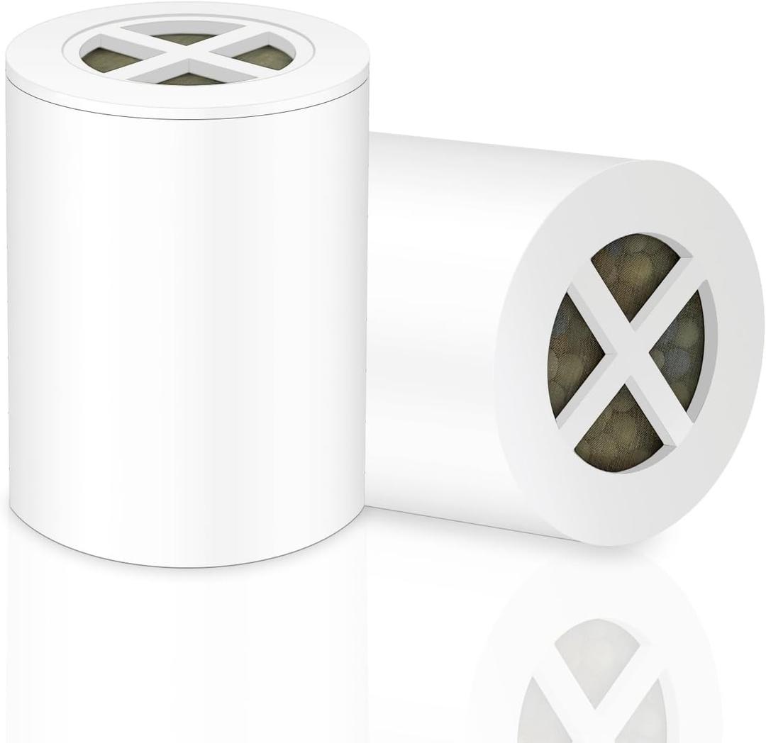 A-01 replacement filter compatible with Afina filter shower head, clean water - high pressure shower - reduce dry skin itching and dandruff - improve the condition of your skin and hair (2 PACK)