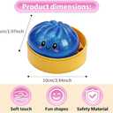 2 Pcs Dumpling Squishies, Slow Rising Glitter Dumpling Mystery Box, Colorful Dumplings Stress Relief Fidget Sensory Toy Gifts for Kids Adult