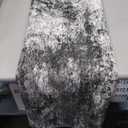 Washable 3x5 Abstract Area Rug - Large Living Room Area Rugs Modern Stain Resistant Indoor mat for Bedroom Dining Room Non Slip Rubber Backing Thin Super Soft Room Decor Floor Carpet 3x5 Black A