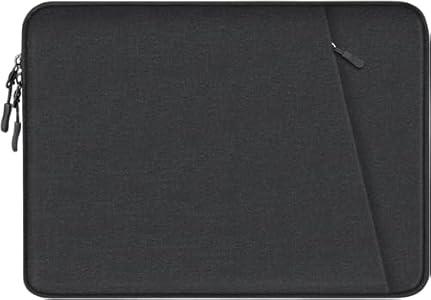 Laptop Sleeve Case 13.3 inch, Shockproof Protective Computer Cover with Accessories Pocket, Portable Laptop Bag Compatible with MacBook Air/Pro 13-13.3 inch, Compatible for MacBook Pro 14 inch, Black