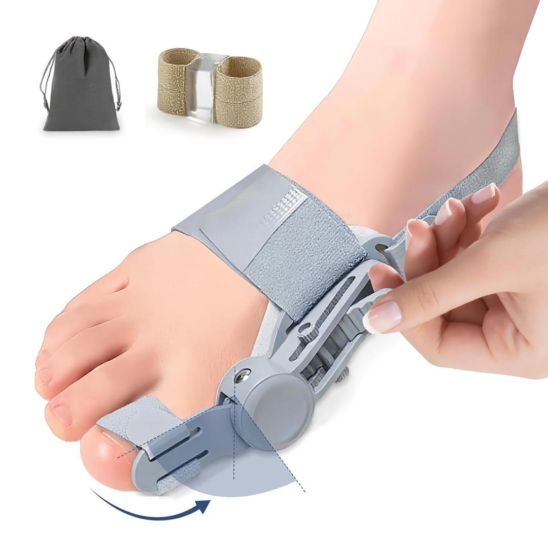 Bunion Corrector for Women & Men, Orthopedic Bunion Splint with Toe Separator, Adjustable Bunion Corrector for Bunion Relief, Suitable for Left and Right Feet (1)