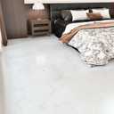 Wallercity 16PCS White/Red Marble Peel and Stick Floor Tiles Thick Non-Slip Vinyl Flooring Sheets for Bathroom Kitchen RV 12x12 Inch Square Waterproof Floor Stickers for Hallway Bedrom Living Room