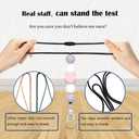 4PCS Cute Lanyards for Id Badges and Keys for Women TeacherDurable Silicone Beaded Breakaway Lanyard with Keychain for Nurse Students Employees Office Worker