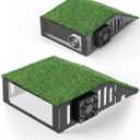 Golf Simulator Projector Cover Enclosure with Turf  Heavy Duty Floor Mounted Golf Sim Enclosure with Quiet Cooling Fan Total Protection for Your Simulation Setup