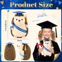 Hollowfly 2026 Graduation Gifts Plush Hedgehog 11.8 in Stuffed Animal with Cap Diploma Congrats Grad Sash Cute Hedgehog Graduation Plushies Plush Toy Doll for Class of 2026 Students Boys Girls(Blue)
