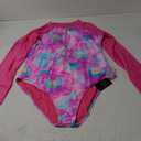 RELLECIGA Women's One Piece Swimsuits Long Sleeve Rash Guard UV Protection Surfing Swimsuit Bathing Suit, 3XL